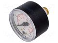 Manometer; 0÷25bar; G 1/4",rear connection; 50mm; Temp: -20÷60°C PNEUMAT 208-KD