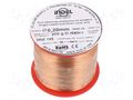 Coil wire; single coated enamelled; 0.2mm; 0.2kg; -65÷155°C INDEL DNE0.20-0.20