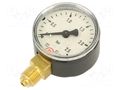 Manometer; 0÷2.5bar; G 1/4",bottom connection; 50mm; metal PNEUMAT 103