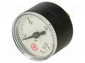 Manometer; 0÷1.6bar; G 1/8",rear connection; 40mm; Temp: -20÷60°C PNEUMAT 110.42-K
