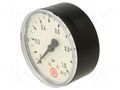 Manometer; 0÷1bar; G 1/4",rear connection; 63mm; Temp: -20÷60°C PNEUMAT 212-K