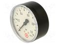 Manometer; 0÷1bar; G 1/4",rear connection; 63mm; Temp: -20÷60°C PNEUMAT 212-K