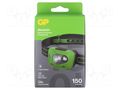 Torch: LED headtorch; waterproof; 35lm,150lm; IPX4 GP GP-CH43