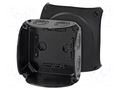Enclosure: junction box; X: 130mm; Y: 130mm; Z: 77mm; IP66,IP67 HENSEL HENSEL-KF-0600-B