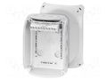 Enclosure: junction box; X: 130mm; Y: 180mm; Z: 77mm; IP66,IP67; grey HENSEL HENSEL-KF-1006-G
