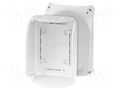 Enclosure: junction box; X: 155mm; Y: 210mm; Z: 92mm; IP66,IP67; grey HENSEL HENSEL-KF-1600-G