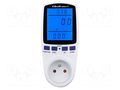 Counter; digital; 0÷16A; calculating energy cost function QOLTEC QOLTEC-50626