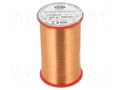 Coil wire; single coated enamelled; 0.08mm; 0.5kg; -65÷155°C INDEL DNE0.08-0.50