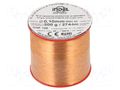 Coil wire; single coated enamelled; 0.1mm; 0.2kg; -65÷155°C INDEL DNE0.10-0.20