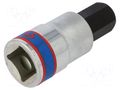 Socket; socket spanner; HEX 19mm; 3/4"; Socket bit length: 80mm KING TONY KT-602519