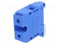 Splice terminal: rail; 125A; 690V; screw terminal; blue; polyamide POKÓJ ZG-G35/TS35-BU