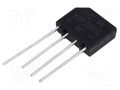 Bridge rectifier: single-phase; Urmax: 50V; If: 2A; Ifsm: 60A; flat DC COMPONENTS KBP2005G-DC