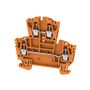 Multi-tier modular terminal, Screw connection, 2.5 mm², 400 V, 24 A, Number of levels: 2, orange Weidmuller 1021560000 04008190415402