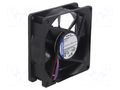 Fan: DC; axial; 12VDC; 80x80x25mm; 69m3/h; 32dBA; ball; 3100rpm EBM-PAPST 8412N