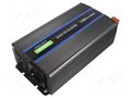 Converter: DC/AC; 1kW; Uout: 230VAC; 12VDC; 135x270x73mm; Ppeak: 2kW QOLTEC QOLTEC-51926