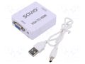Converter; Full HD 1080p; white SAVIO SAVKABELCL-110