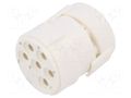 Connector: M23; contact insert; PIN: 6; female; crimped; for cable HUMMEL 7.003.906.102