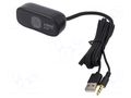 Webcam; black; Jack 3,5mm,USB A; PnP; 1.5m; clip; 59° SAVIO CAK-03