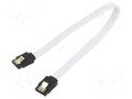 Cable: SATA; SATA plug,both sides; 0.5m; SATA III; white; 6Gbps SAVIO SAVGAK-05