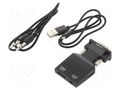 Converter; HDMI 1.4; Support: 1080p,FullHD; black SAVIO SAVKABELCL-145