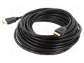 Cable; HDMI plug,both sides; HDMI 1.4; Len: 10m; black; 30AWG SAVIO SAVKABELCL-34