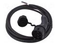 Cable: eMobility; 1x0.5mm2,3x6mm2; 250V; 3.6kW; IP54; single-phase AMPHENOL HVCOIMBR6PS502L500
