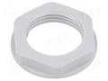 Nut; M20; polyamide; 26mm; light grey; Thread: metric; Pitch: 1.5 TE Connectivity 1SNG607007R0000
