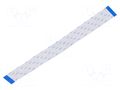 FFC tape; Cores: 40; Tape ph: 0.5mm; L: 203mm; 500mA; 60V; FFC5-TIN GCT 05-40-A-0203-A