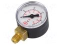 Manometer; 0÷2.5bar; G 1/8",bottom connection; 40mm; plastic PNEUMAT 110.32-KD
