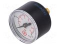 Manometer; 0÷2.5bar; G 1/8",rear connection; 40mm; Temp: -20÷60°C PNEUMAT 110.43-KD