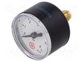 Manometer; 0÷6bar; G 1/8",rear connection; 40mm; Temp: -20÷60°C PNEUMAT 110.45-K