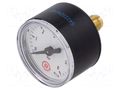 Manometer; 0÷6bar; G 1/8",rear connection; 40mm; Temp: -20÷60°C PNEUMAT 110.45-K