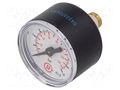 Manometer; 0÷10bar; G 1/8",rear connection; 40mm; Temp: -20÷60°C PNEUMAT 110.46-KD