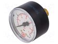 Manometer; 0÷4bar; G 1/4",rear connection; 50mm; Temp: -20÷60°C PNEUMAT 204-KD