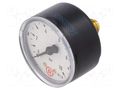 Manometer; 0÷10bar; G 1/4",rear connection; 50mm; Temp: -20÷60°C PNEUMAT 206