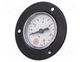 Manometer; 0÷10bar; G 1/8",rear connection; 40mm; Temp: -20÷60°C PNEUMAT 325/40