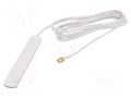 Antenna; GSM; 0dBi; L: 116mm; Len: 2.5m; male,SMA; Colour: white 2J Antennas 5004PW250LL100WSMA