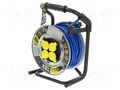 Extension lead; 3x2.5mm2; reel,with non-rotating sockets; PUR KEL W-99463