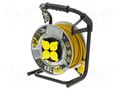 Extension lead; 3x2.5mm2; reel,with non-rotating sockets; 30m KEL W-99456