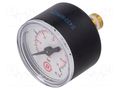 Manometer; 0÷4bar; G 1/8",rear connection; 40mm; Temp: -20÷60°C PNEUMAT 110.44-KD