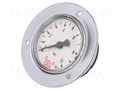 Manometer; 0÷10bar; G 1/4",rear connection; 50mm; Temp: -20÷60°C PNEUMAT 306/50