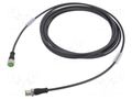 Cable: for sensors/automation; M12; PIN: 4; 5m; plug; 250VDC; 250VAC MURRELEKTRONIK 7000-40021-6340500