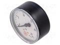 Manometer; 0÷25bar; G 1/4",rear connection; 63mm; Temp: -20÷60°C PNEUMAT 219