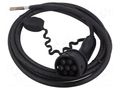 Cable: eMobility; 1x0.5mm2,5x6mm2; 480V; 11kW; IP54; three-phase AMPHENOL HVCOIMBR6PS702L500