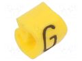 Markers; Marking: G; 1.3÷3mm; PVC; yellow; -30÷80°C; leaded; CLI C WEIDMÜLLER WM-0252111649