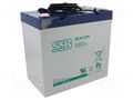 Re-battery: acid-lead; 12V; 55Ah; AGM; maintenance-free SSB ACCU-SBL-66-12HR/S