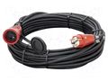 Extension lead; 3x1.5mm2; Sockets: 1; rubber; black; 20m; 16A KERG KERG-W2230