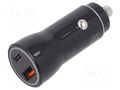 USB power supply; USB A socket,USB C socket; Sup.volt: 12÷24VDC AKYGA AK-CH-16