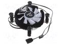 Heatsink: extruded; 12VDC; aluminium,copper; 47.2m3/h; H: 29.92mm Akasa AK-CC6615BP01