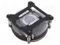 Heatsink: extruded; 12VDC; aluminium; 61.6m3/h; H: 31.8mm; W: 96mm Akasa AK-CC6308EP01